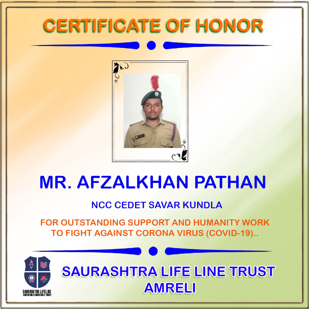 Certificate of Honor